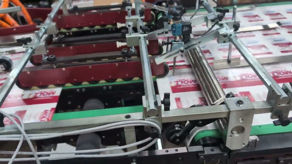 Flexcut 102 Digital Rotary Die Cutter – Running two pocket folder on 28×40 in line w/ Gluer
