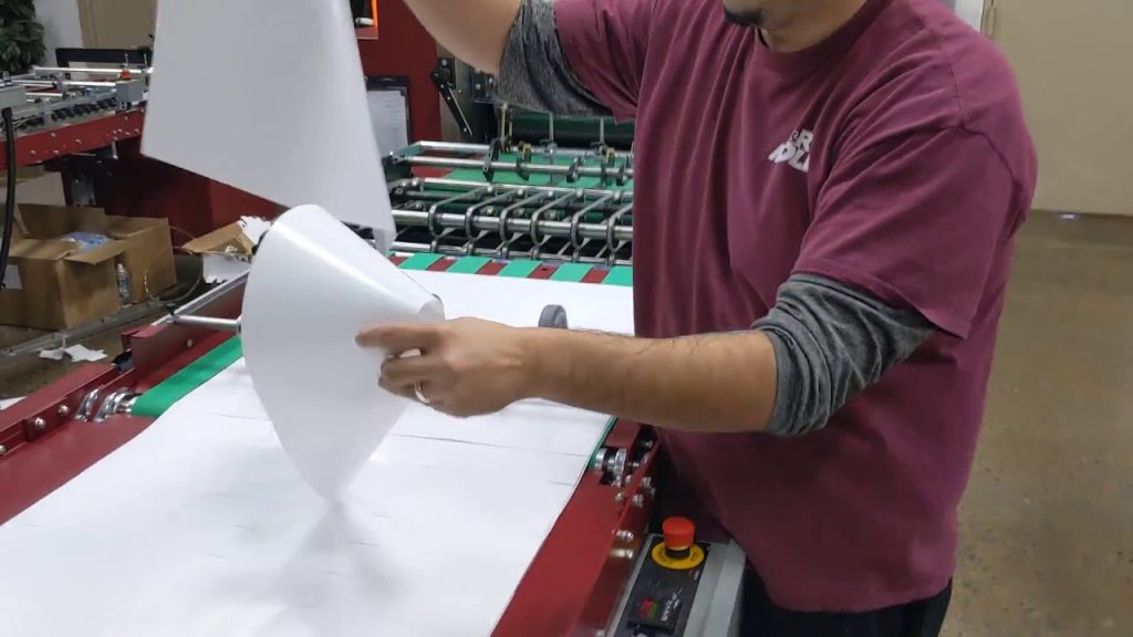 FlexCut Rotary Die Cutter – Magnetic/Anvil Cylinder – Perfing sheet in line w/ Paper Folder